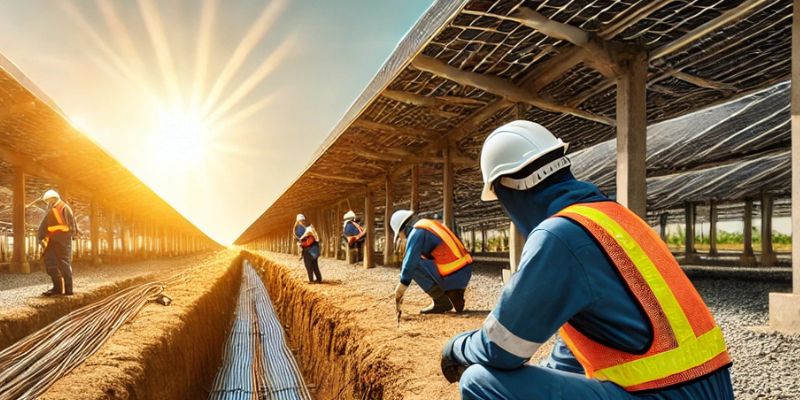 Ensaio de resistividade do solo realizado pela Resground para o projeto de subestação da Engie em Teixeira de Freitas, Bahia
